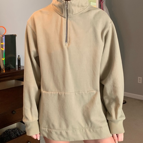 JOHN ELLIOT HALF ZIP HOODED VILLAIN/ SAND - Picture 8 of 8